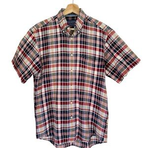 Pendleton Seaside Shirt Men’s Multicolor Plaid Button Short Sleeve Size Small